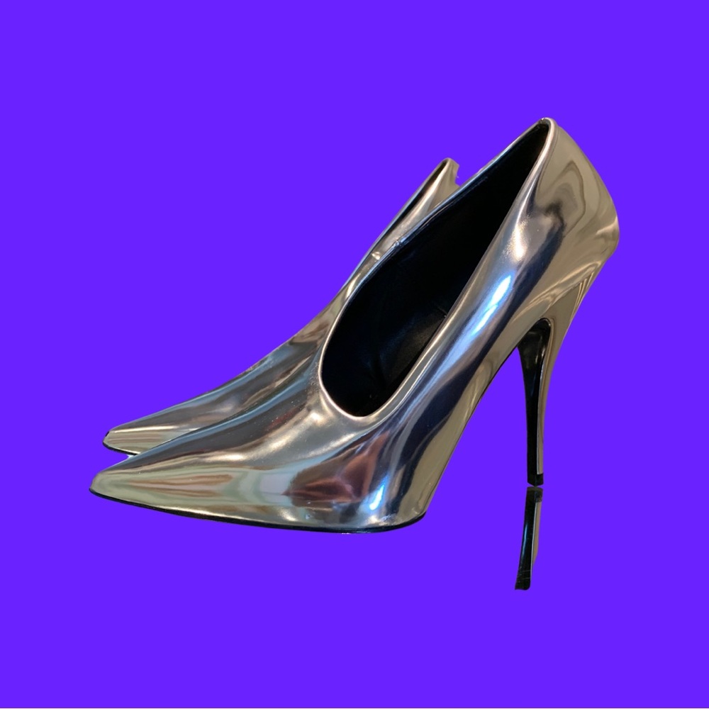 Stella McCartney silver pumps size 7